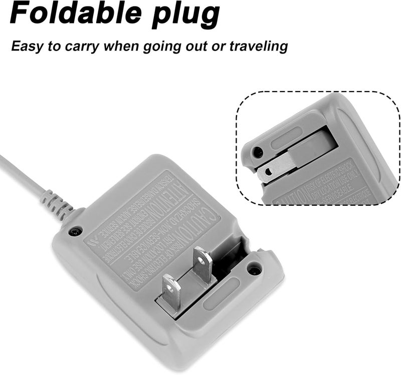 BTFO DSL Charger, 3.95ft Long DSL AC Power Adapter 100-240V Wall Plug Adapter Cord Accessories for DS Lite - Image 5